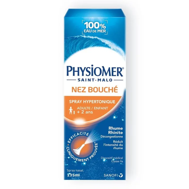 Physiomer Spray hipertonic pentru nasul blocat Adulți și copii 135 ml Omega Pharm — preț și oferte