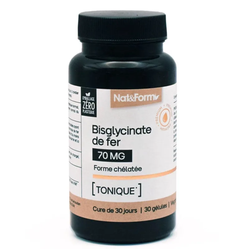 Nat&Form Premium fier bisglicinat 30 capsule — preț și oferte