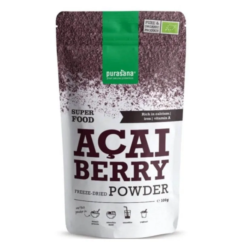 Purasana Organic Acai berry pulbere 100g — preț și oferte