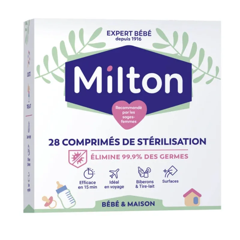 Milton Sterilizare Tablete Igienă pentru copii și gospodărie 28 de tablete — preț și oferte