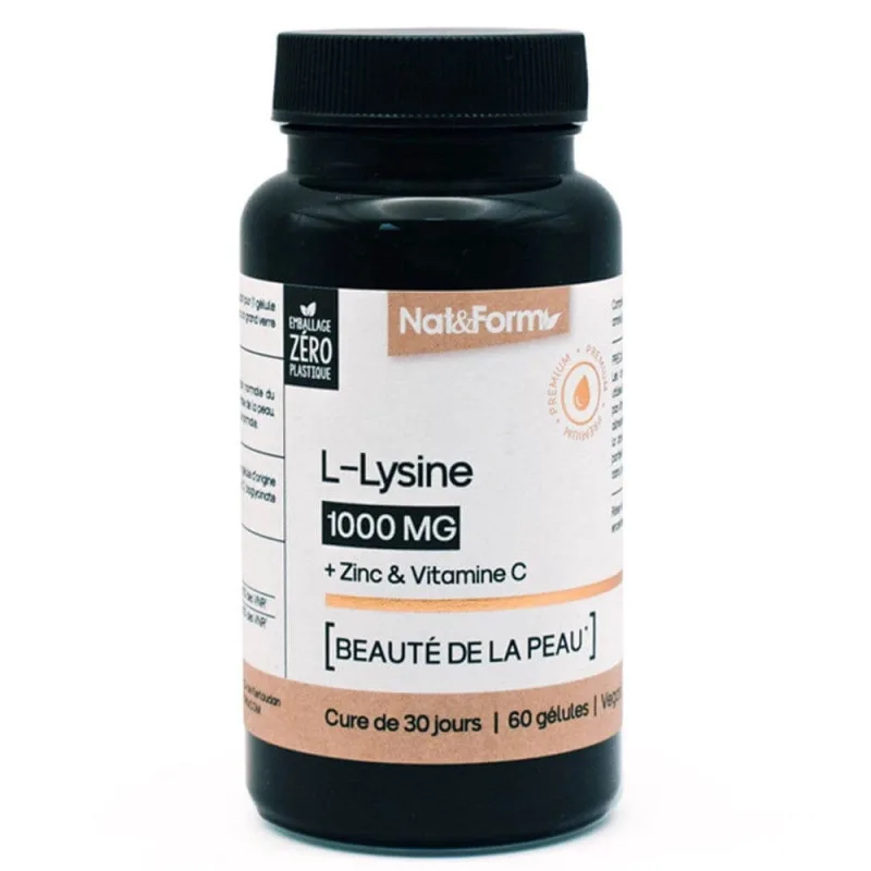 Nat&Form Premium L-lizină 1000 mg 60 capsule — preț și oferte