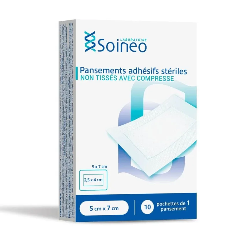 Pansamente adezive nețesute sterile Soineo 5cmx7cm x10 — preț și oferte