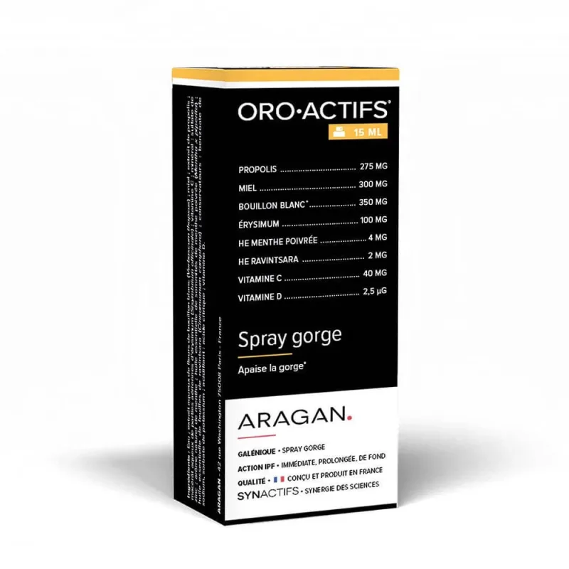 Aragan Synactifs OroActifs Spray pentru gât 15ml — preț și oferte