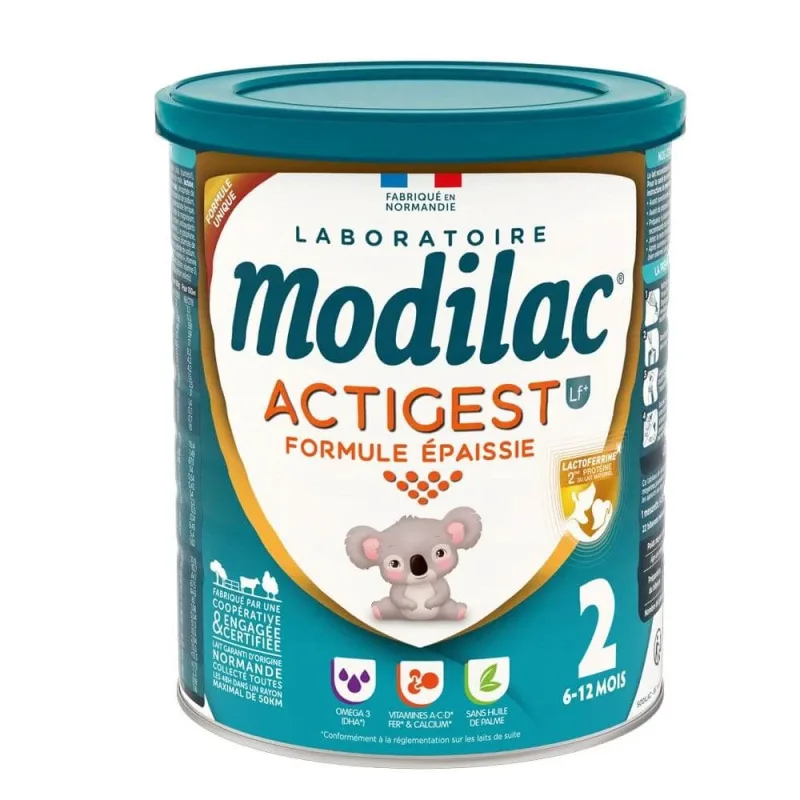 Modilac Actigest lapte praf îngroșat Formula 2 de la 6 la 12 luni 800 g — preț și oferte
