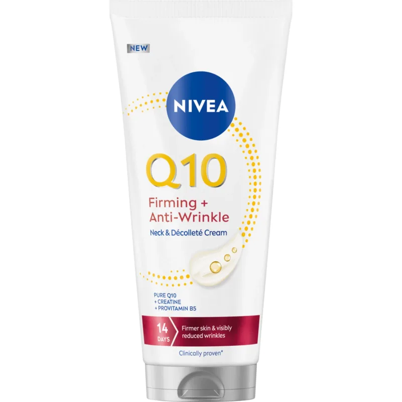 Nivea Q10, cremă antirid de întărire pentru gât și decolteu, 200 ml — preț și oferte
