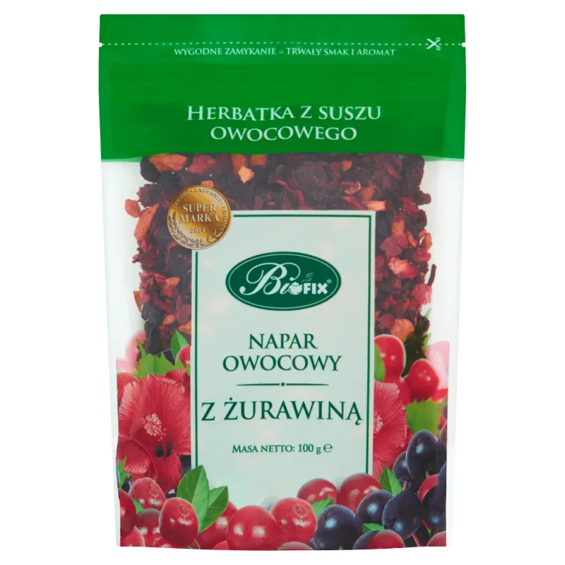 Bi Fix, Infuzie de fructe, Cranberry, 100 g — preț și oferte