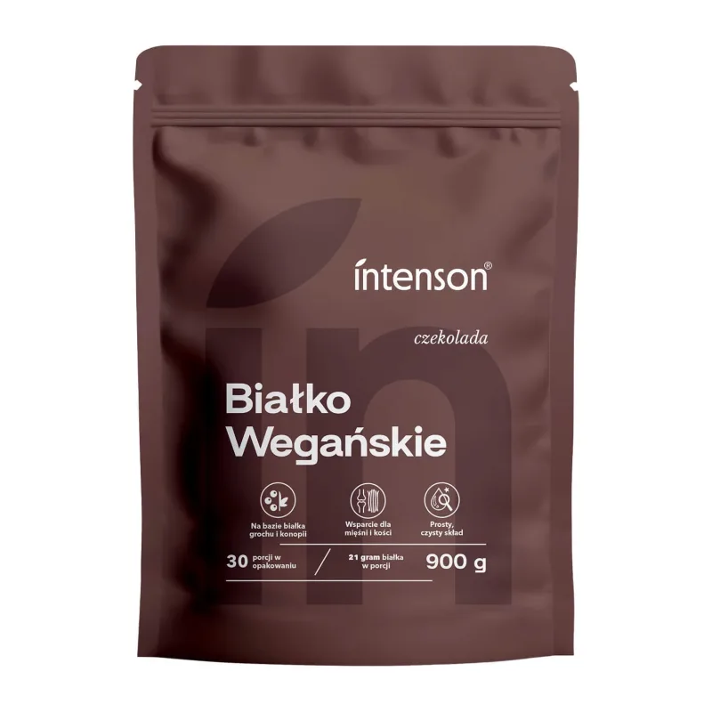 Intenson Proteină vegană, aromă de ciocolată, 900 g — preț și oferte