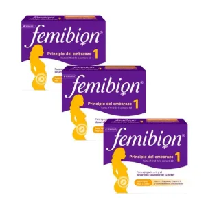 Femibion 1 Primul trimestru de sarcină, săptămânile 1-12, acid folic plus, 3X28 comprimate