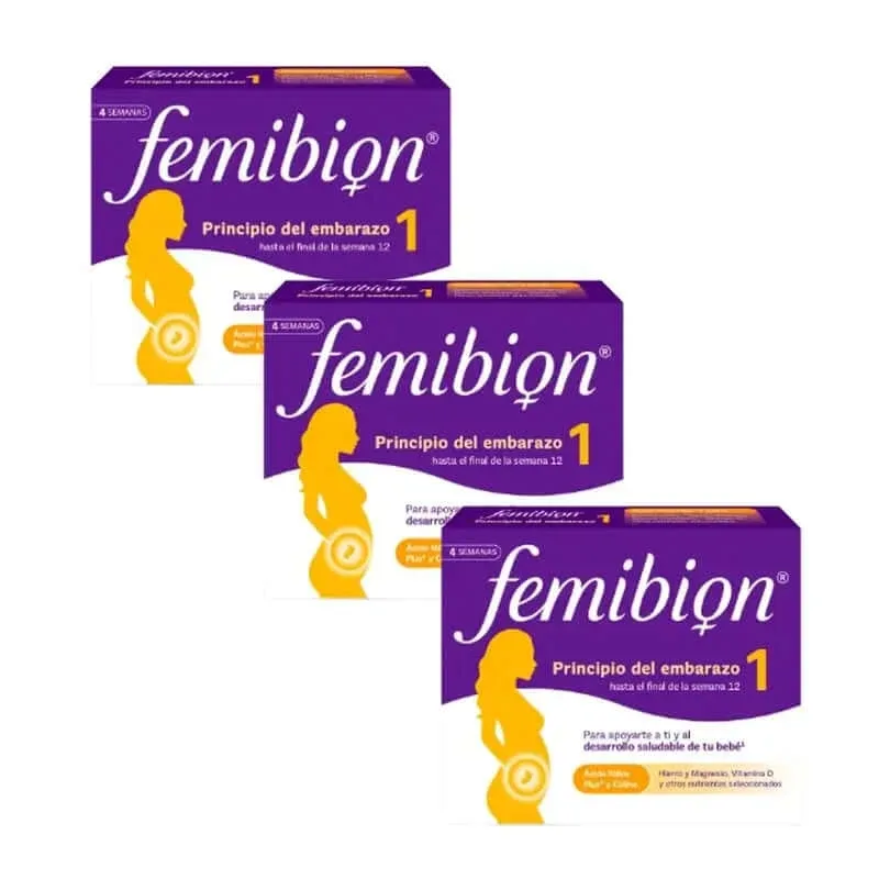 Femibion 1 Primul trimestru de sarcină, săptămânile 1-12, acid folic plus, 3X28 comprimate — preț și oferte