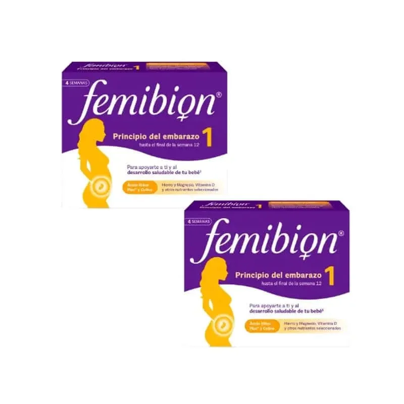 Femibion 1 Primul trimestru de sarcină, săptămânile 1-12, acid folic plus, 2X28 comprimate — preț și oferte