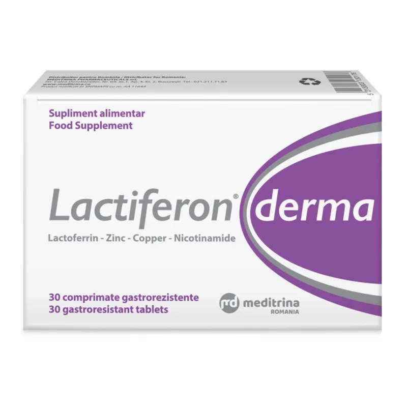 Lactiferon Derma, 30 comprimate, Meditrina Pharmaceuticals — preț și oferte