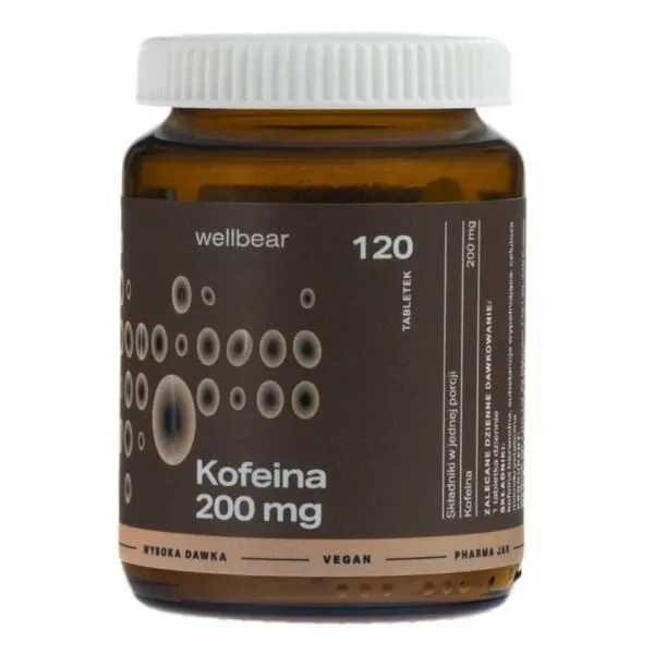 Wellbear Caffeine 200 mg, comprimate, 120 buc. — preț și oferte