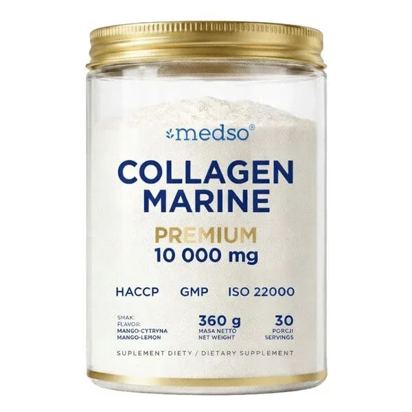 Medso Colagen Marine Premium 10 000 mg, pulbere, aromă de mango-citrus, 360 g — preț și oferte