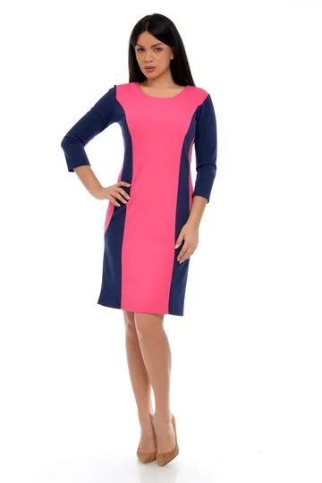 Rochie dama R10BM bleumarin/roz, Dress to Impress | marimea 36 DRESS TO IMPRESS INFINITY — preț și oferte