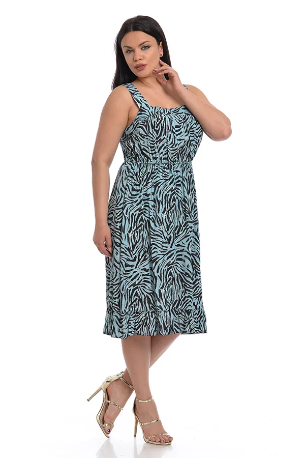 Rochie vara DV22R41 bleu/negru print, Dress to Impress | marimea 38 DRESS TO IMPRESS INFINITY — preț și oferte