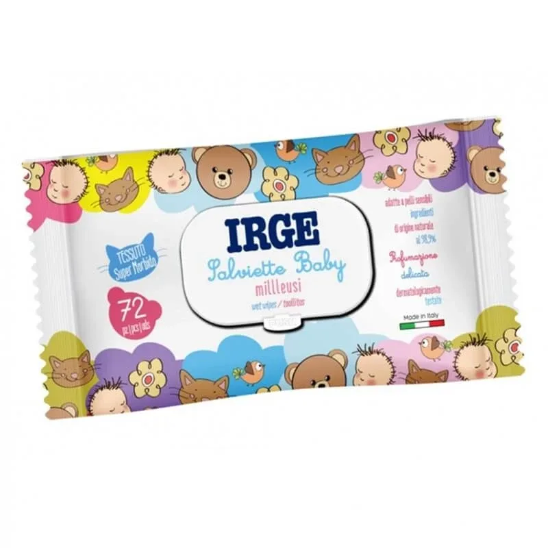 Irge Șervețele pentru bebeluși „Milleusi” – 72 de șervețele delicate pentru pielea sensibilă — preț și oferte