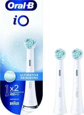 Capete de înlocuire ORAL-B pentru periuțe de dinți electrice în culoare albă iO Ultimate Clean x2 — preț și oferte