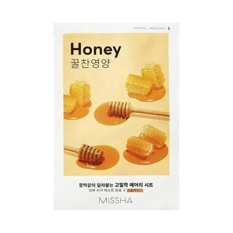 Missha Airy Fit Sheet Mask Honey – mască de față iluminatoare și hrănitoare — preț și oferte