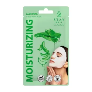 Stay well – Mască de față din țesătură, hrănitoare și calmantă, cu aloe vera