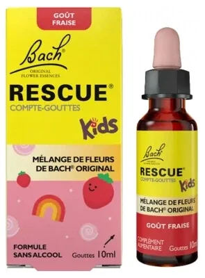 Rescue Bach Kids Picurător cu aromă de căpșuni 10 ml