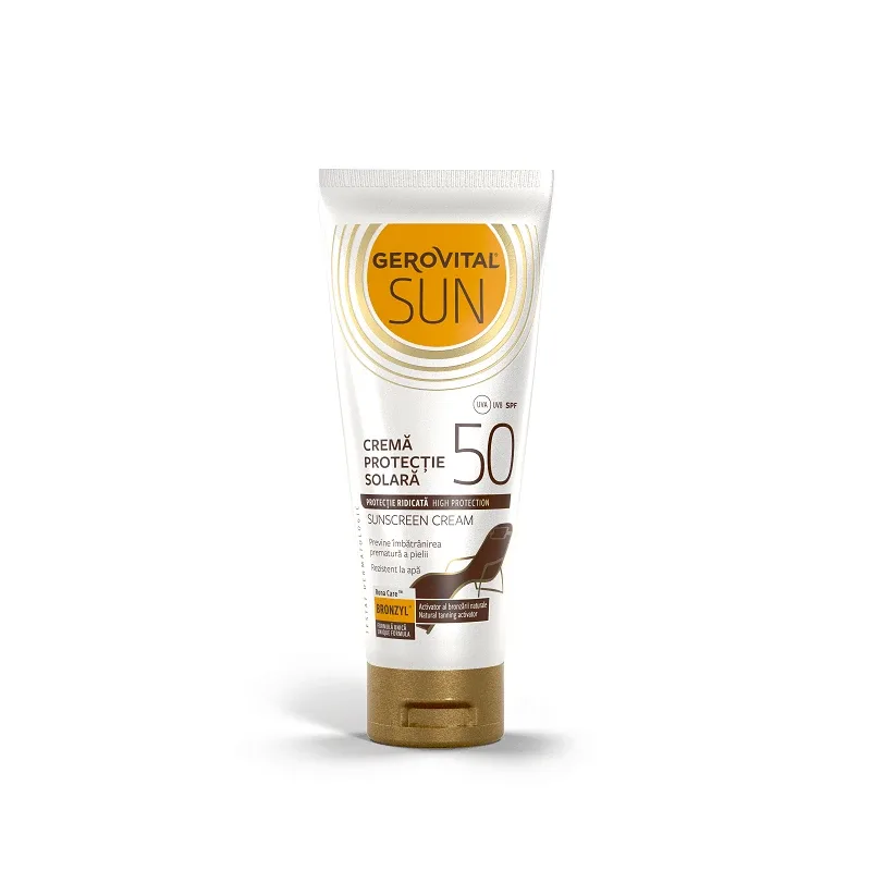 Crema protectie solara SPF50 Gerovital Sun, 100ml, Farmec — preț și oferte