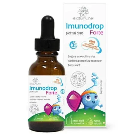 Picaturi orale pentru copii Imunodrop Forte, 30 ml, BioSunLine — preț și oferte