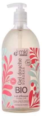 MKL Green Nature Gel de duș hidratant cu lapte de măgărită organic 1 L