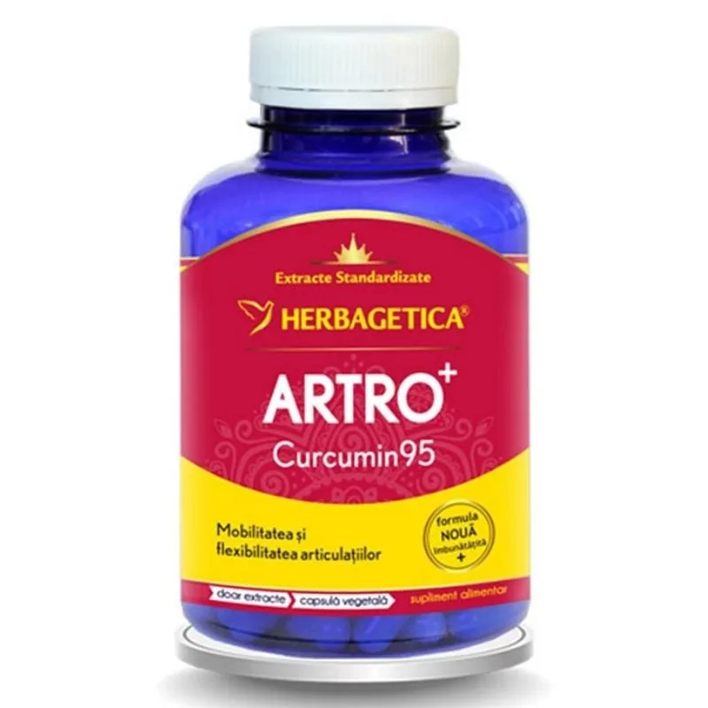 HERBAGETICA Artro + Curcumin 95, 60 capsule — preț și oferte