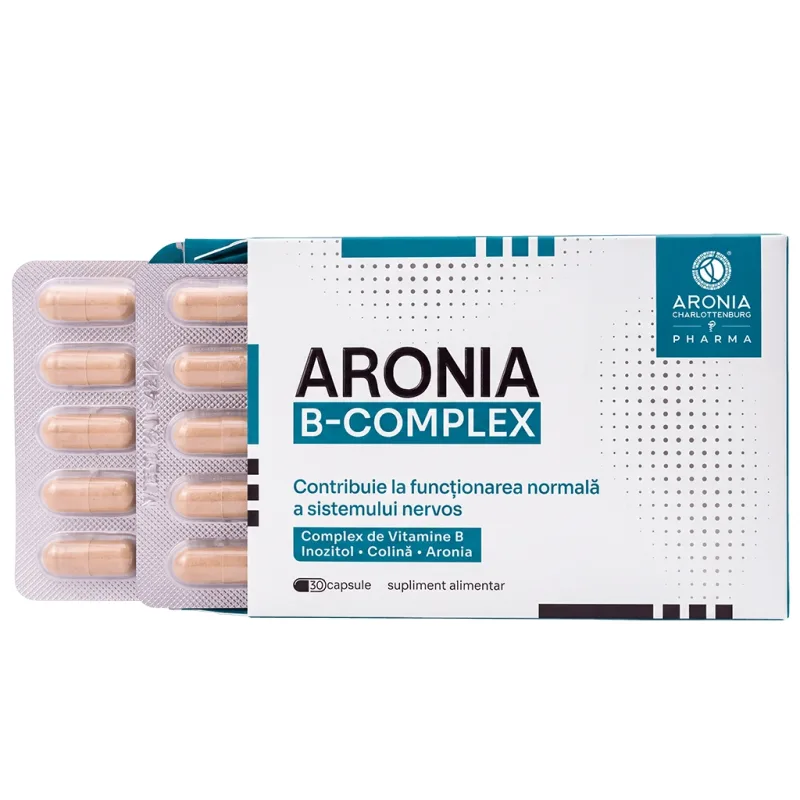 Aronia B-Complex — 30 de capsule Aronia Charlottenburg — preț și oferte