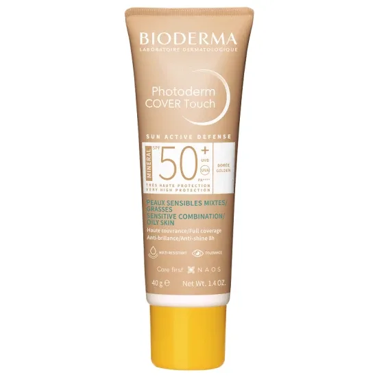 Bioderma Photoderm Fluid Cover Touch cu SPF50+ auriu , 40g — preț și oferte
