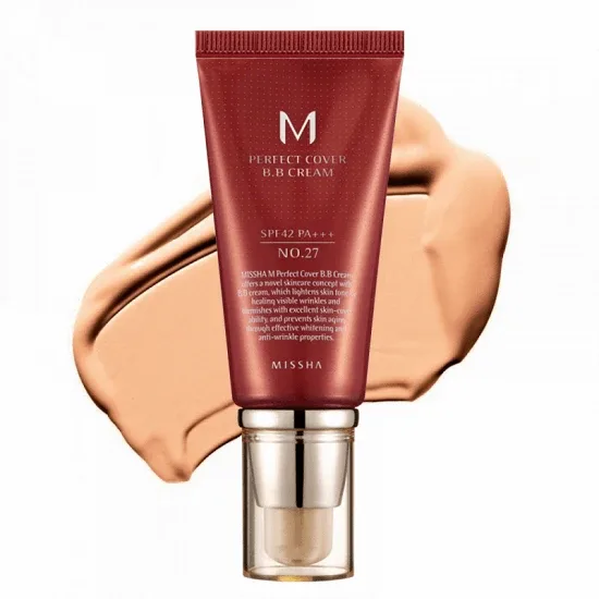 Crema MISSHA  M Perfect Cover BB Cream SPF42/PA+++ (Nr.27/Bej miere), 50 ml, Missha — preț și oferte