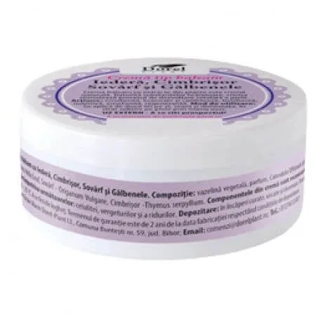 Crema tip balsam din iedera cimbrisor sovarf si galbenele, 100 g, Dorel Plant — preț și oferte