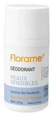 Florame Deodorant 24H pentru piele sensibilă, organic, 50 ml