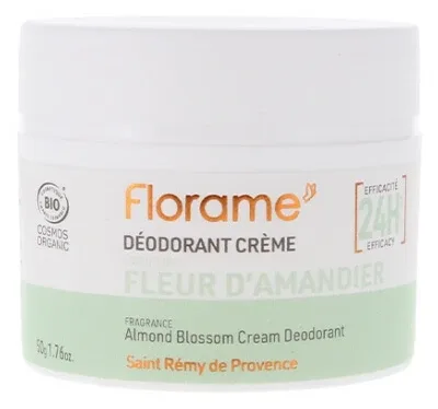 Florame Deodorant cremă 24H cu floare de migdal organic 50 g — preț și oferte