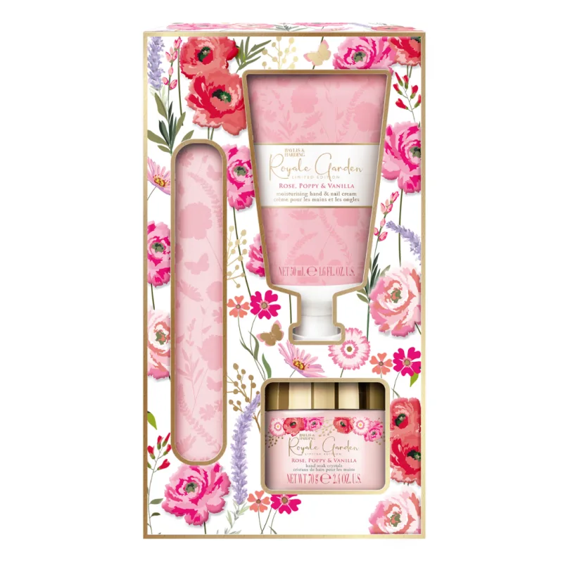 Set pentru ingrijirea mainilor Royale Garden, 3 piese, Baylis & Harding — preț și oferte