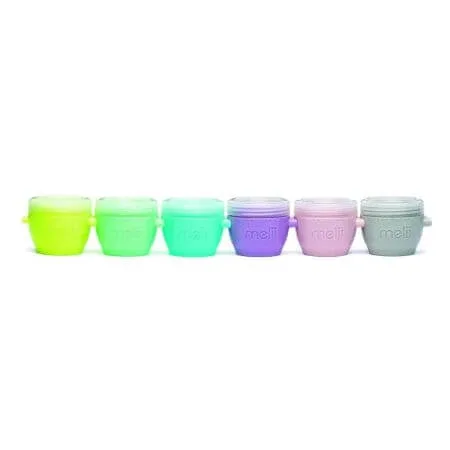 Set 6 recipiente din silicon Snap&Go, 59 ml, Melii — preț și oferte