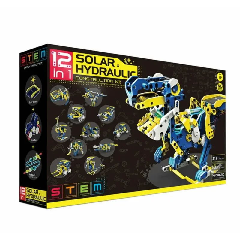 Kit de constructie roboti solari si hidraulici 12 in 1, The Source — preț și oferte