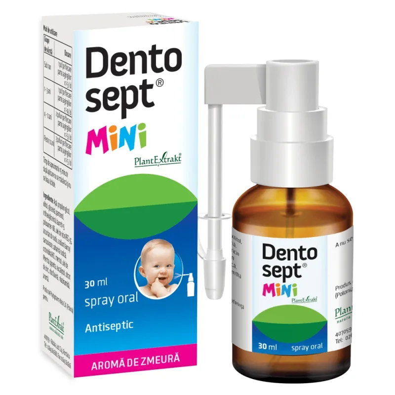 Spray gingival Dentosept Mini, 30 ml, Plant Extrakt — preț și oferte