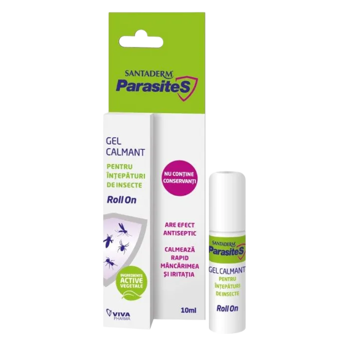Gel calmant pentru  intepaturi de insecte roll on Dantaderm Parasites, Viva Pharma | 10 ml — preț și oferte