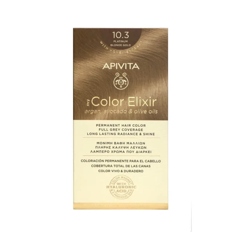 Apivita | My Color Elixir Permanent Hair Color No 10.3 Blond Honey | 50ml — preț și oferte