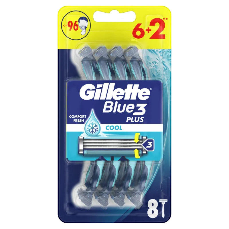 Gillette Blue 3 Cool, lame de ras de unică folosință, 8 bucăți — preț și oferte
