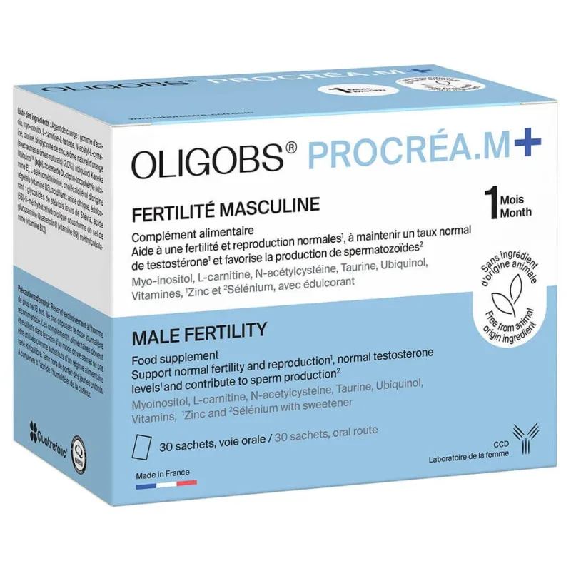 Ccd Oligobs Procrea M Fertilitate 30 de pliculețe și 30 de capsule Laboratoire Ccd — preț și oferte