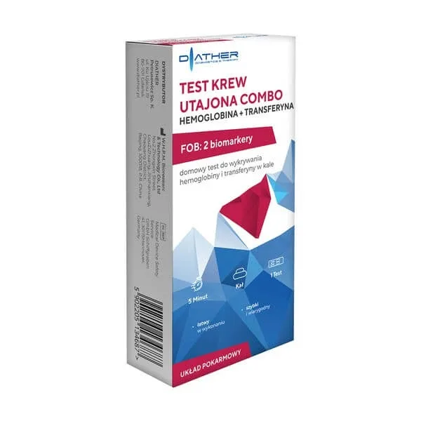 Combo de sânge latent (hemoglobină + transferină), test diagnostic, 1 buc. — preț și oferte