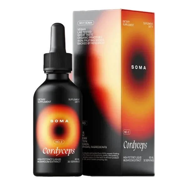 Soma Cordyceps, lichid, aromă de caramel, 60 ml — preț și oferte