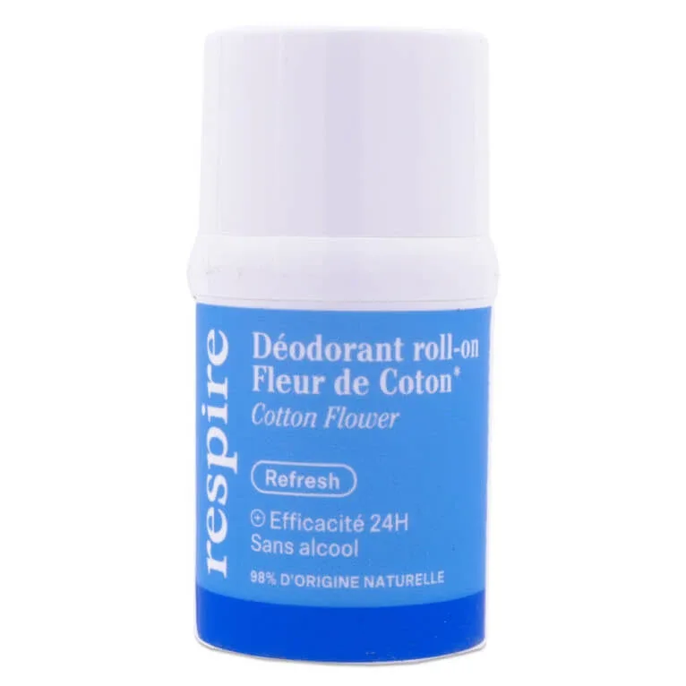 RESPIRE DEZODORANT ROLL-ON CU AROMĂ DE FLOARE DE BUMBAC 15 ML — preț și oferte