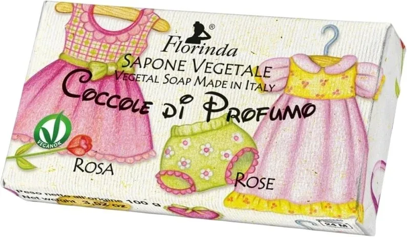 FLORINDA Săpun vegetal natural pentru copii trandafir 100 g — preț și oferte