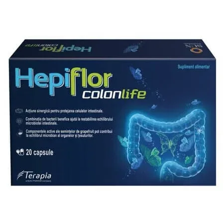 Hepiflor Colonlife, 20 capsule, Terapia — preț și oferte