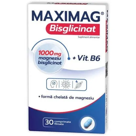Maximag Bisglicinat, 30 comprimate, Zdrovit — preț și oferte