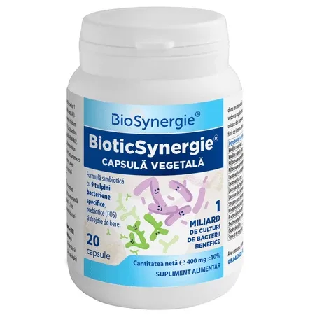 Prebiotice si probiotice BioticSynergie, 20 capsule, BioSynergie — preț și oferte