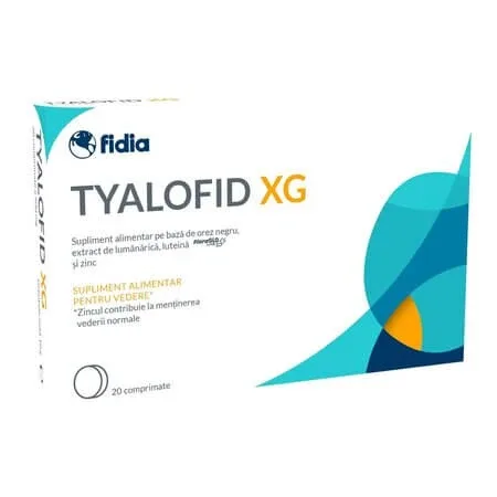 Tyalofid Xg, 20 comprimate, Fidia — preț și oferte